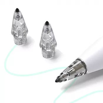 Vârfuri Metapen Air-Flex - transparente (set de 4) vârfuri de schimb pentru Metapen Pencil A8, A11, M1