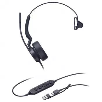 Cască Yealink UH 44 Mono USB-C/A