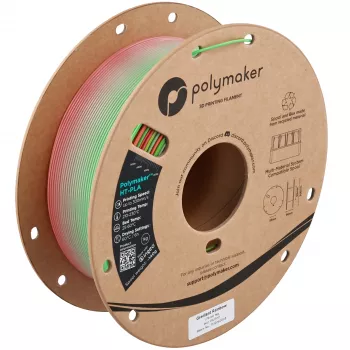 Polymaker HT-PLA filament pentru imprimantă 3D, 1,75 mm, 1 kg, Gradient Rainbow