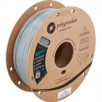 Polymaker PETG filament pentru imprimantă 3D, 1,75 mm, 1 kg, gri