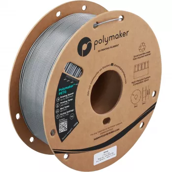 Polymaker PETG filament pentru imprimantă 3D, 1,75 mm, 1 kg, argintiu (PB05010)