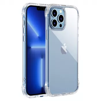 Husă blindată Joyroom Defender Series pentru iPhone 13 Pro cu suport și carabină, transparentă (JR-BP955)