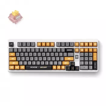 Tastatură mecanică MCHOSE HW-UT98-4 tri-mod cu 98 taste, hot-swappable, RGB, Gasket Mount, PBT Cherry Profile, 4000mAh