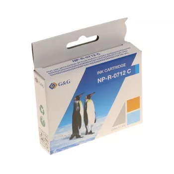 Cartuș de cerneală compatibil G&G Ninestar pentru Epson T0712/C13T07124012 Cyan