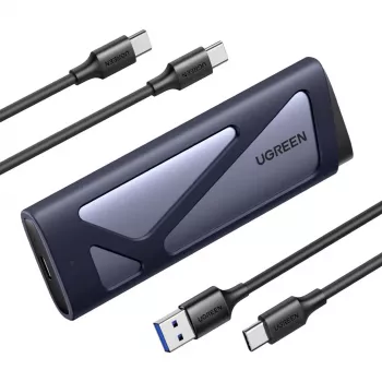 Carcasă UGREEN USB 3.2 Gen 2 pentru SSD M.2 NVMe & SATA, carcasă externă pentru hard disk fără unelte