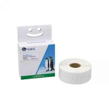 Rolă de etichete compatibilă G&G 19mm x 51mm alb hârtie termică directă adeziv permanent etichete de adresă 500 etichete per rolă înlocuiește DYMO 11355 S0722550 BM-D-G-11355