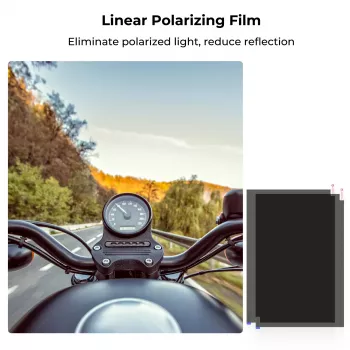 Set folii polarizante K&F Concept 2x 300x200mm (11,8x7,9 inch) cu accesorii KF31.076