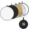 Reflector rotund 5 în 1 K&F Concept 110cm cu difuzor și husă de transport - KF18.0003