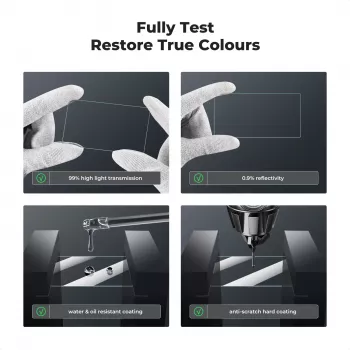 Set KF 6 buc. protecție de ecran și obiectiv din sticlă securizată 9H pentru DJI Osmo Pocket 3