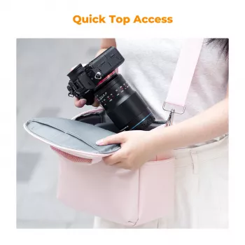 K&F Concept geantă de cameră tip sling pentru DSLR dronă gimbal, violet, KF13.179V7