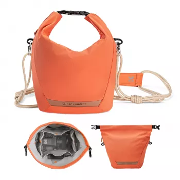 K&F Concept Geantă crossbody sling 5L portocaliu pentru cameră și smartphone