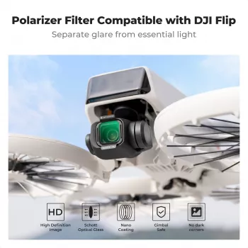 Filtru polarizator circular K&F Concept Nano-X 8K Ultra HD pentru dronă DJI Flip (KF01.3080)