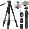 K&F Concept Compact Camera Tripod for DSLR and Phone Black