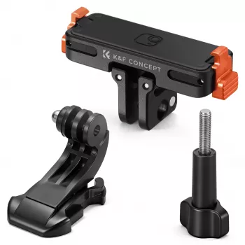 Suport magnetic cu eliberare rapidă KF pentru GoPro și șurub 1/4 inch, pentru Insta360 Go Ultra, negru