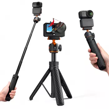 Mini trepied selfie stick 65cm cap 360° pentru DJI Osmo Nano / Action 6 / Kf09.181