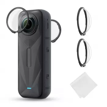 Pachet de 2 protecții din sticlă călită pentru obiectiv K&F Concept pentru Insta360 X5 KF31.185