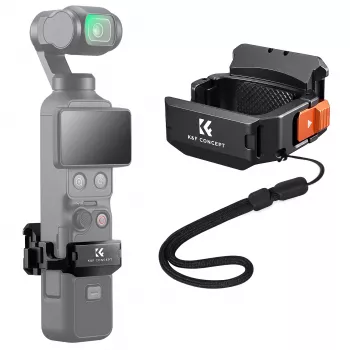 Rama de protecție cu adaptor de montare KF pentru DJI Osmo Pocket 3 / 4 cu suport GoPro și filet de trepied de 1/4 inch - negru