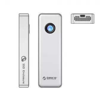 Carcasă ORICO OUM2-G20 M.2 NVMe USB-C 3.2 20Gb/s - argintie