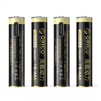 Baterie reîncărcabilă ORICO Ener-G EG7C AAA litiu-ion USB-C 1,5V 500mWh pachet de 4