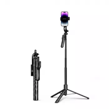 Stativ selfie-stick ORICO SPM175 cu declanșator Bluetooth 5.2, șurub universal de 1/4 inch, rotație 360°, lungime maximă 70 cm, negru