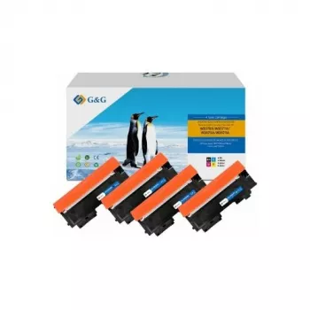 G&G Toner pachet de 4 compatibil cu HP 117A negru/cyan/magenta/galben (21450)