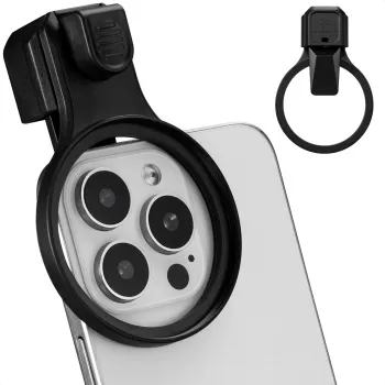 K&F Concept Clemă suport smartphone pentru filtre și obiective 58mm - negru