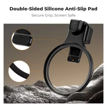 K&F Concept Clemă filtru smartphone 67mm negru