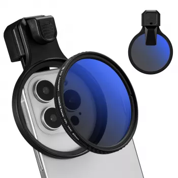 Filtru CPL polarizator circular K&F Concept 67 mm cu clemă pentru smartphone, KF15.0027