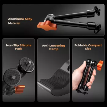 Magic Arm Super Clamp 1/4 3/8 Clemă 15-55mm Suport telefon Kf31.131s2