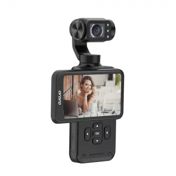 Cameră de acțiune Ordro Pocket M5 5K cu gimbal pe 3 axe, 12MP, Wi-Fi, neagră