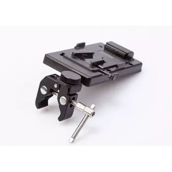 SWIT ELECTRONICS S-7200S placă adaptoare acumulator V-Mount cu clemă pentru fixare pe trepied 25-45 mm D-Tap