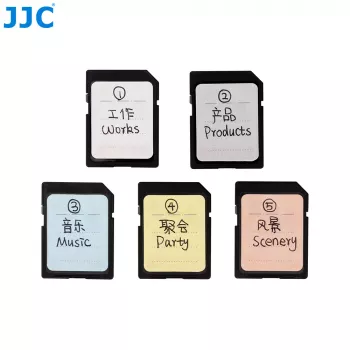 JJC 120x Etichete autocolante pentru carduri de memorie SD MicroSD CF XQD