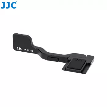 JJC TA-A6700 Suport pentru deget pentru camera Sony A6700 – aliaj de aluminiu, montură pe papuc, sprijin pentru deget