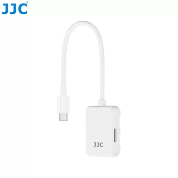 Cititor card Micro SD USB-C JJC PDB-UC cu 2x porturi USB-C, Space Gray