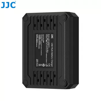 Încărcător triplu USB pentru baterii JJC pentru Ricoh DB-120 (3 sloturi) - DCH-DB120TC