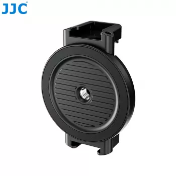 Suport magnetic negru pentru telefon JJC MS-SPC1 cu filet 1/4 inch-20 și 2 suporturi pentru sabot rece pentru iPhone MagSafe