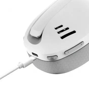 Cască gaming wireless tri-mod Redragon H848 IRE Pro alb/gri