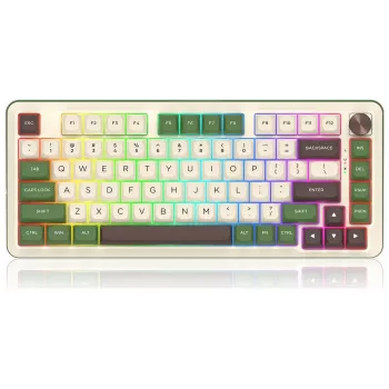 Tastatură mecanică Redragon K681CGC-RGB-PRO Cyrus 65% tri-mod, hot-swappable, switch-uri roșii, RGB, neagră