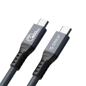 Cablu ORICO Thunderbolt 4 USB-C 40 Gbit/s 8K60Hz PD 100W 2 m, negru