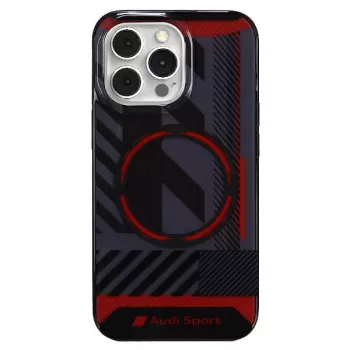 Audi IML Sport MagSafe Case for iPhone 13 Pro / 13 6.1 inch Black Hardcase AU-IMLMIP13P-RSQ/D2-BK
