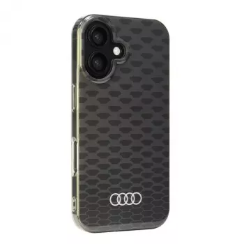 Husă rigidă Audi IML Stitching Pattern MagSafe pentru Apple iPhone 16 6,1 inch, neagră