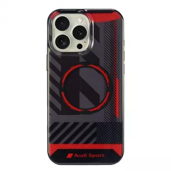 Husă rigidă Audi IML Sport MagSafe pentru iPhone 16 Pro Max 6,9 inch, neagră