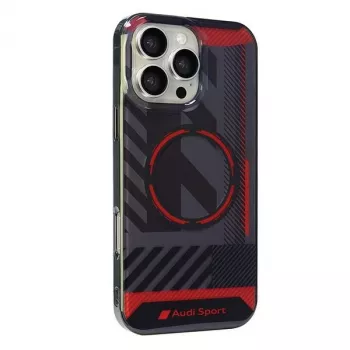Husă rigidă Audi IML Sport MagSafe pentru iPhone 16 Pro Max 6,9 inch, neagră