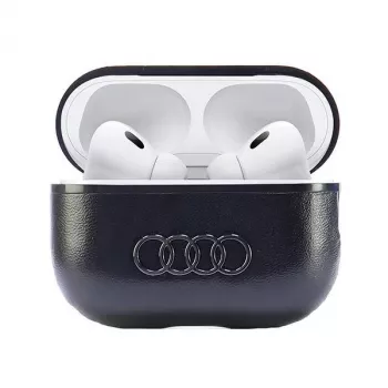Audi Leather Big Logo AirPods Pro 2 Cover Black AU-APP2-GT/D3-BK