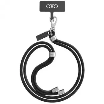 Breloc universal Audi pentru telefon 120cm 6mm crossbody negru AU-CBL6-R8/D1-BK