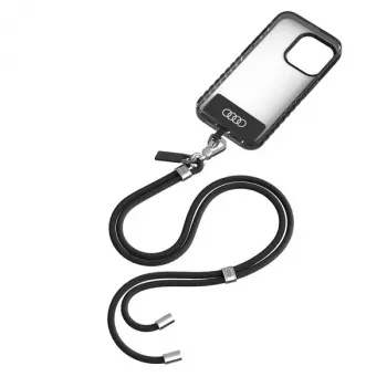 Breloc universal Audi pentru telefon 120cm 6mm crossbody negru AU-CBL6-R8/D1-BK