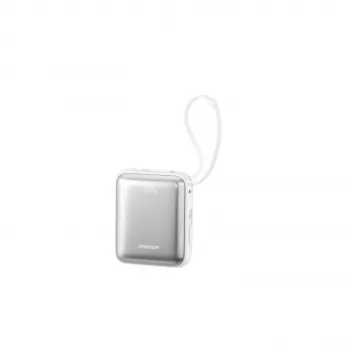 Powerbank Joyroom JR-PBF27 10000mAh 22,5W cu cabluri USB-C și Lightning integrate - alb