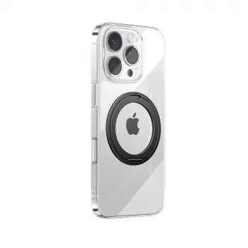 Husă ultra-subțire MagSafe JOYROOM JR-16JL6 pentru iPhone 16 Pro Max cu inel rotativ 360° - Negru