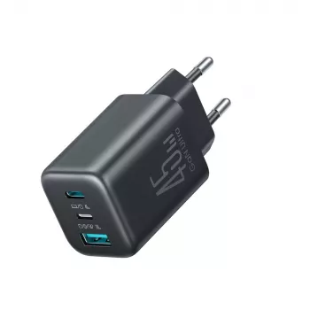 Încărcător de perete Joyroom JR-TO1 GaN 45W USB-C Lightning USB-A - Negru