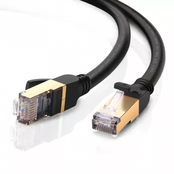 Cablu Ethernet UGREEN NW107 Cat.7 RJ45 STP 5 m negru